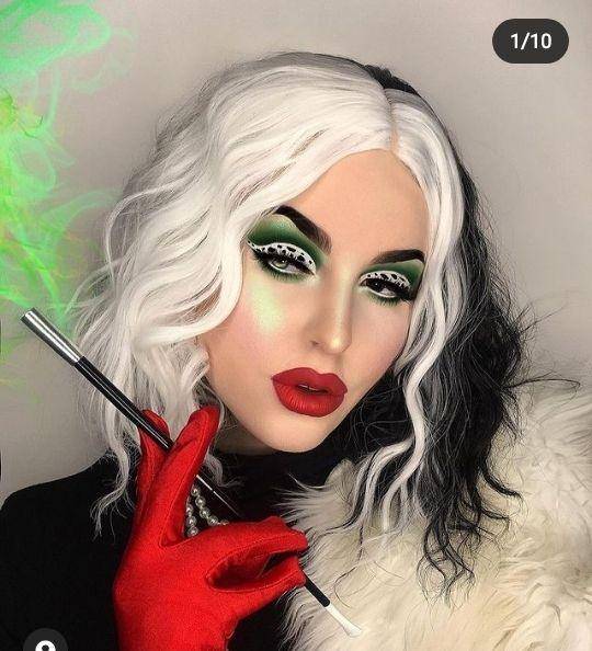 Cruella makeup inspired (instagram.com/muaholics)
