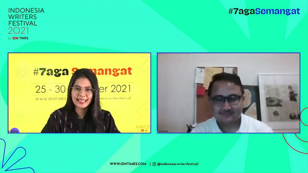 potret sesi Culinary Story Teller di IWF 2021 bersama Kevindra Soemantri (youtube.com/IDN Times)