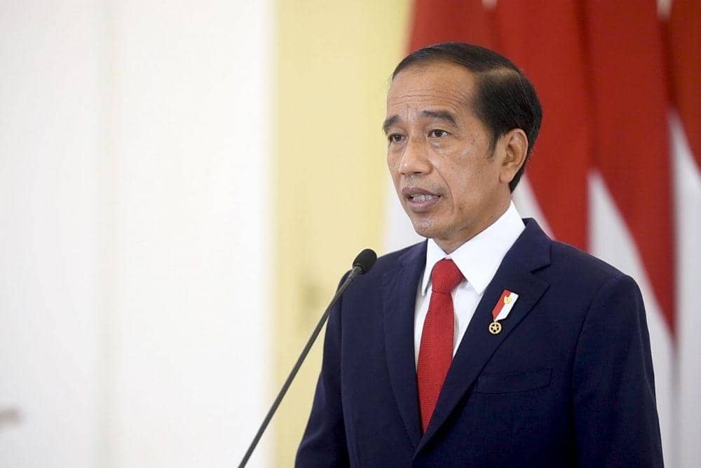 Presiden Jokowi beri sambutan di Hari Sumpah Pemuda ke-93 pada Kamis (28/10/2021). (dok. Biro Pers Kepresidenan)
