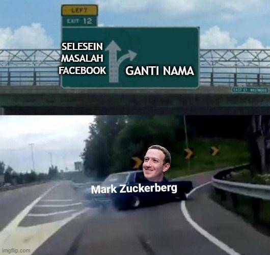 meme facebook ganti nama Meta (twitter.com/9gag)