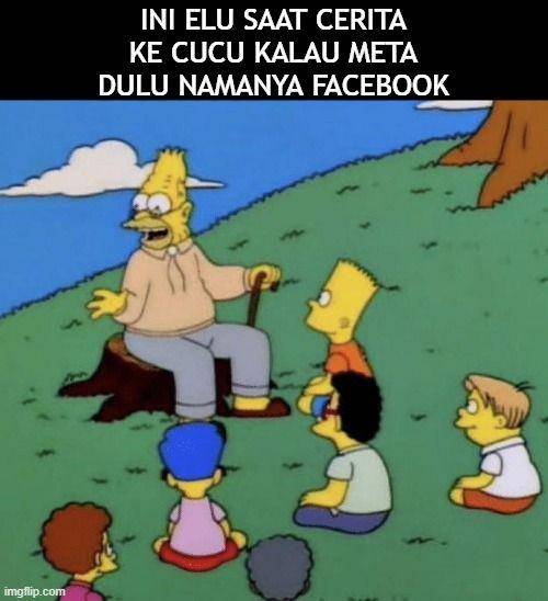 meme facebook ganti nama Meta (twitter.com/mealoneinmymind)