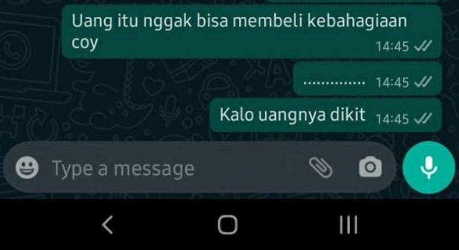 chat kirain mau dikasih motivasi (instagram.com/receh.id)