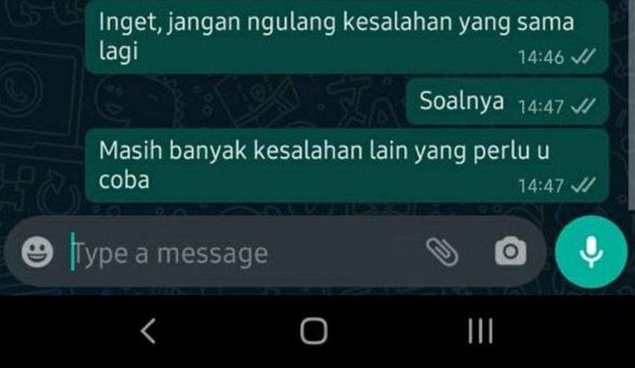 chat kirain mau dikasih motivasi (instagram.com/receh.id)