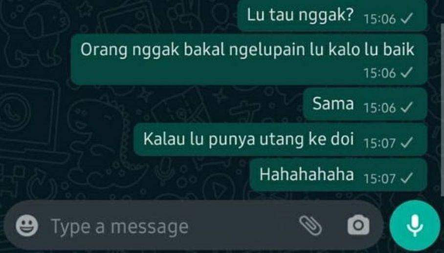 chat kirain mau dikasih motivasi (instagram.com/receh.id)