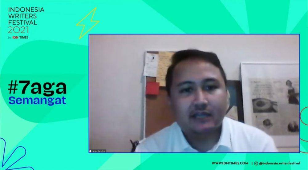 Kevindra Soemantri di IWF 2021, Kamis (28/10/2021) (youtube.com/IDN Times)