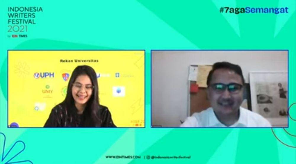 Kevindra Soemantri di IWF 2021, Kamis (28/10/2021) (youtube.com/IDN Times)