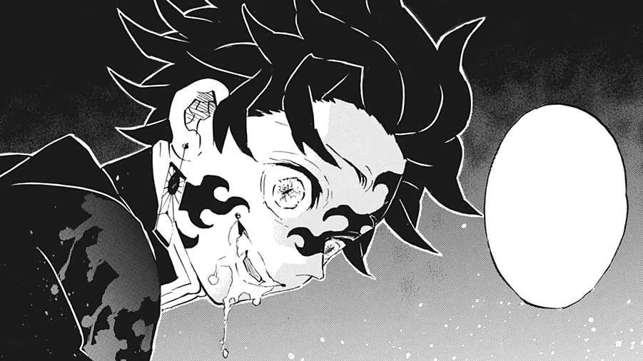 Tanjiro dalam wujud iblis. (dok. Shueisa/Demon Slayer: Kimetsu no Yaiba)