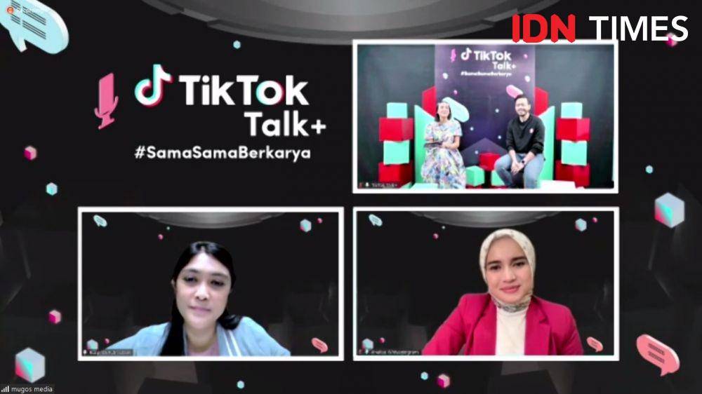 Konferensi Pers Peluncuran TikTok Talk+. Kamis (28/10/2021). (IDN Times/Annisa Nisrina)