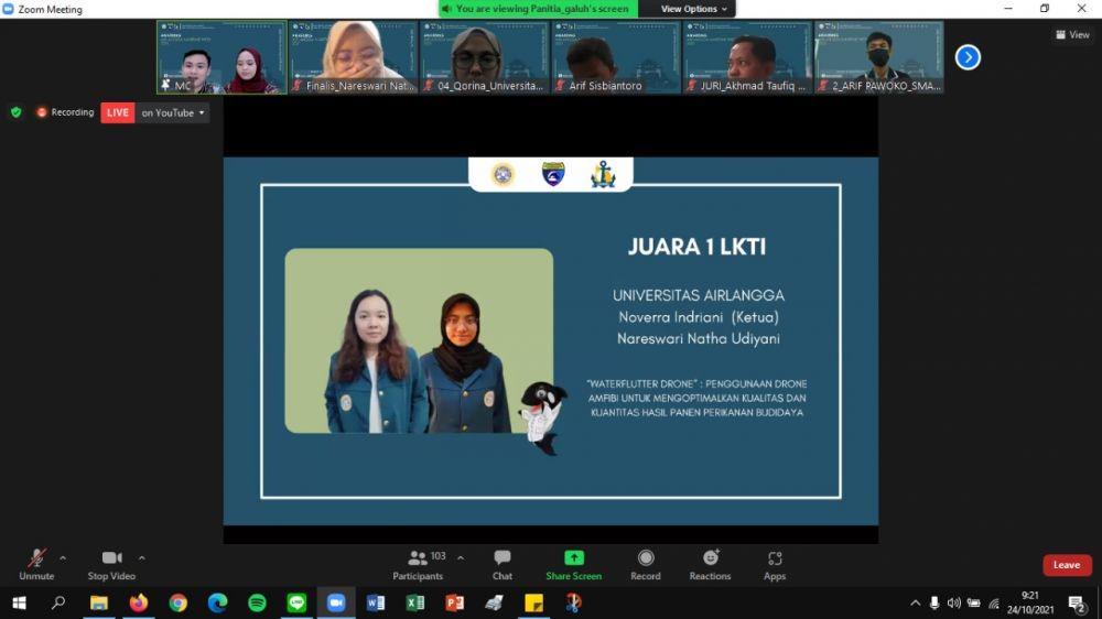 Inovasi mahasiswa Unair untuk optimalkan kualitas air (Dok. Humas Unair)