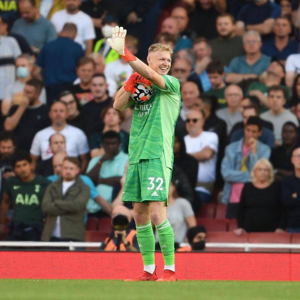potret Aaron saat mengawal gawang Arsenal (instagram.com/aaronramsdale)