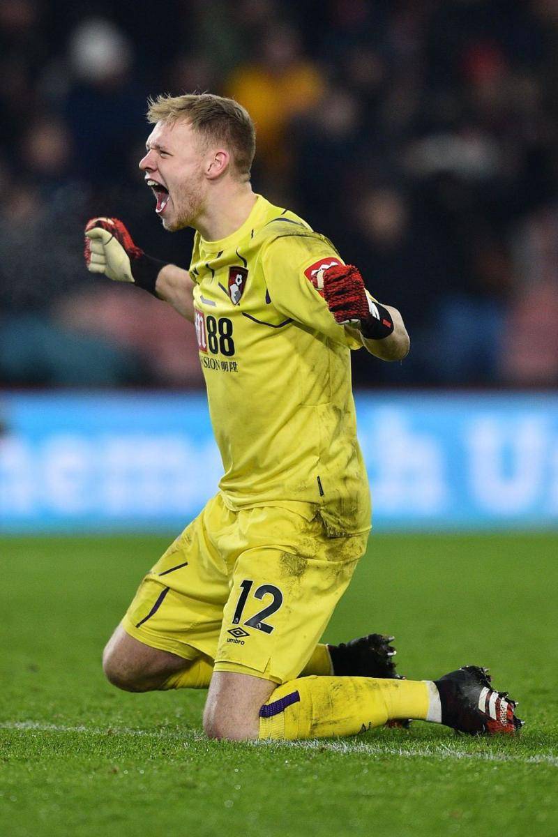 potret Aaron Ramsdale saat berkostum Bournemouth (twitter.com/AaronRamsdale98)