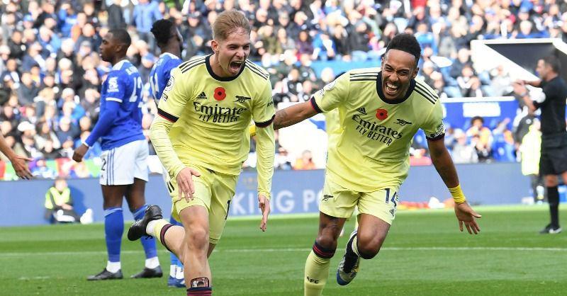selebrasi gol Emil Smith Rowe (twitter.com/Arsenal)