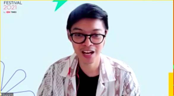 Aulion dalam sesi Menulis Script Vlog. (Dok. Indonesia Writers Festival 2021)