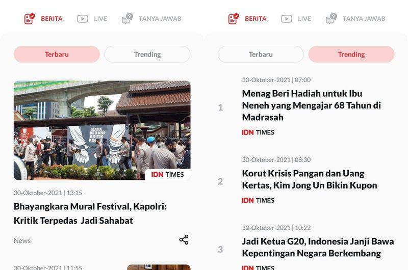tangkapan layar IDN App (dok. pribadi/Laura Astrellia)