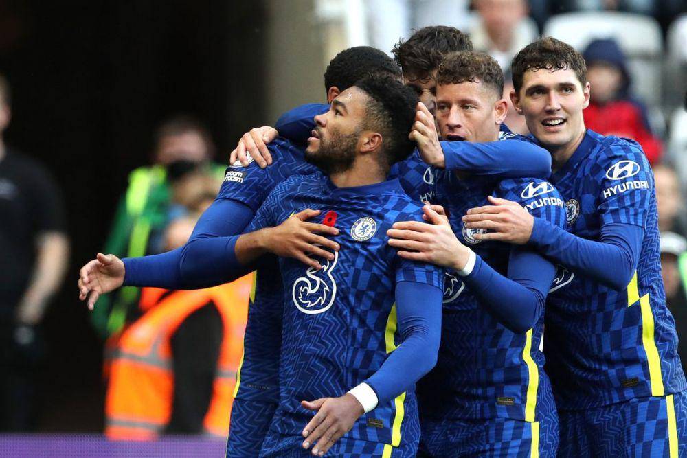 potret selebrasi gol para pemain Chelsea (twitter.com/ChelseaFC)