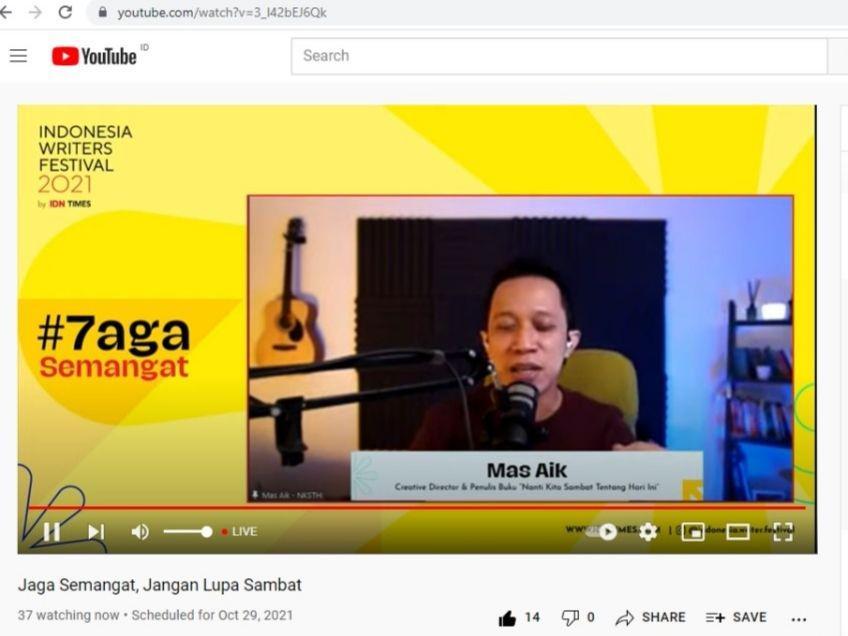 IWF 2021: Mas Aik Olah Sambatan Jadi Karya Kreatif