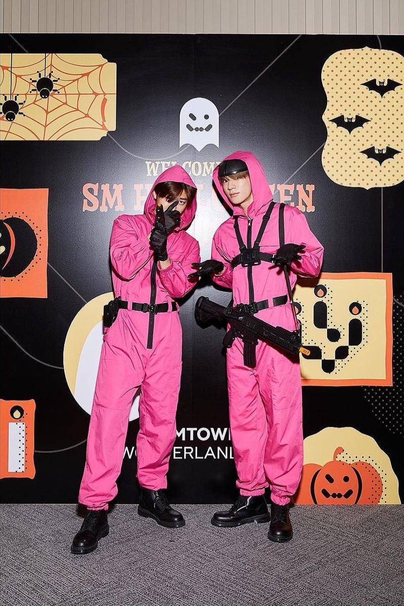 Jaemin dan Jeno NCT di SM Halloween House 2021 (instagram.com/smtown)