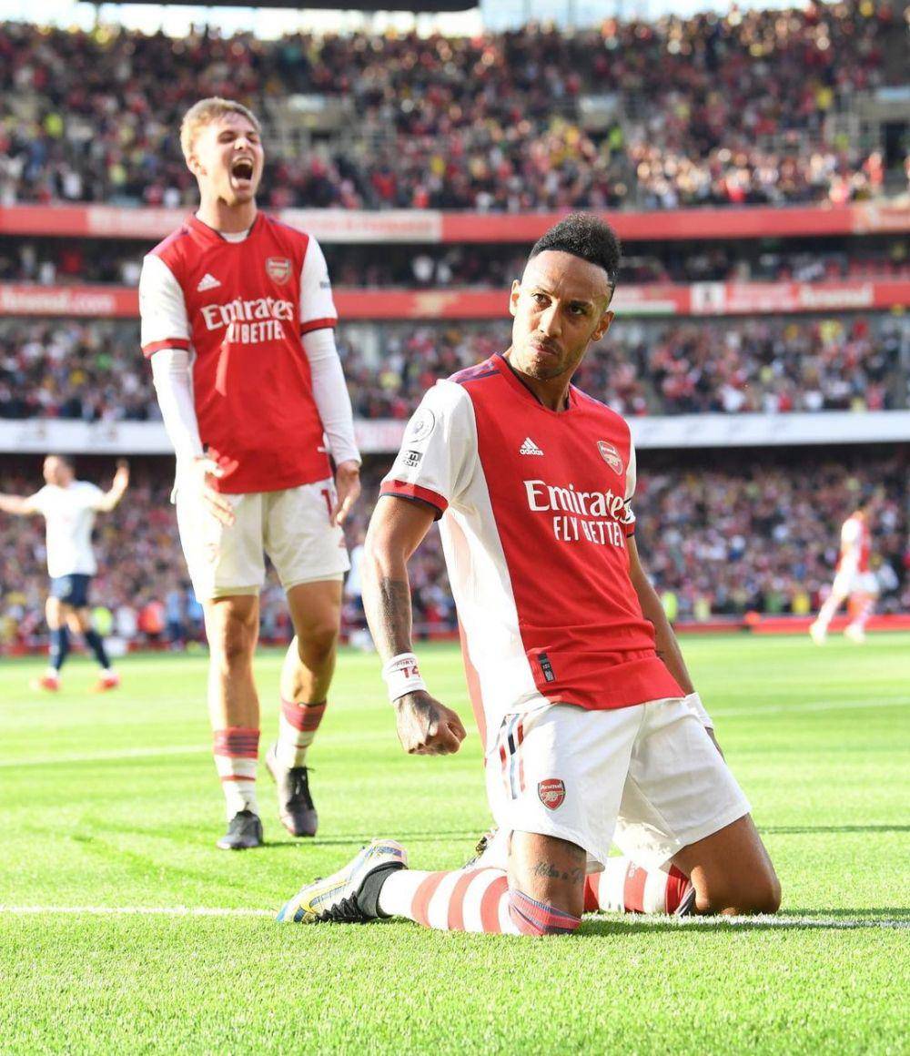 laga Arsenal melawan Tottenham di ajang Premier League 2021/22 (istagram.com/auba)