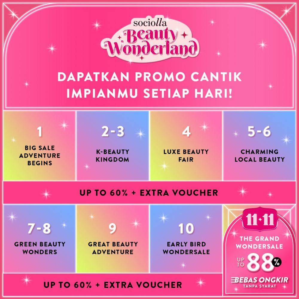Promo makeup dan skincare November 2021. (instagram.com/sociolla)