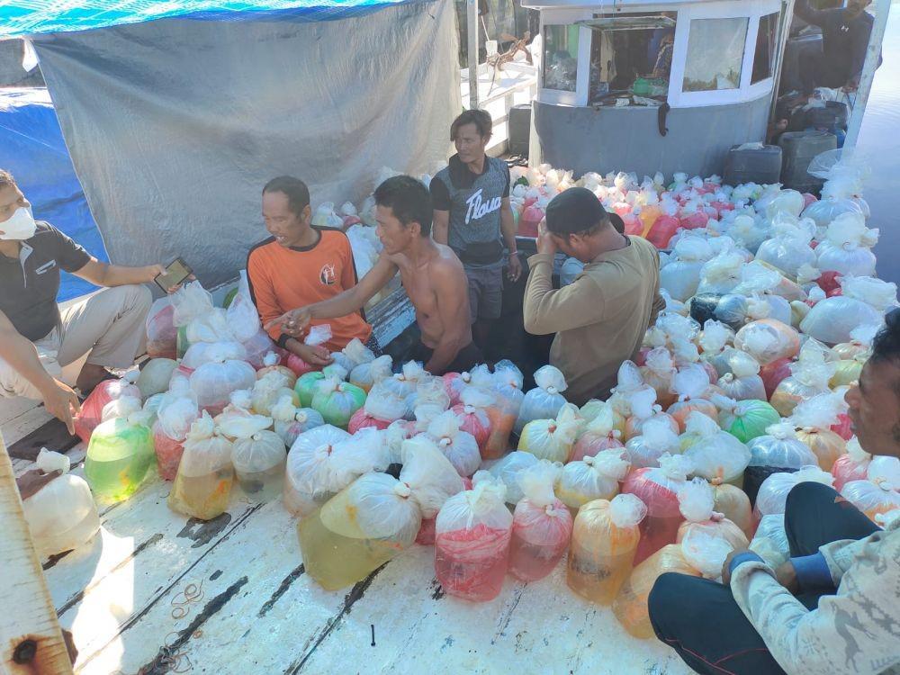Ilegal Fishing Ratusan Ikan Hias di Perairan Berau Digagalkan