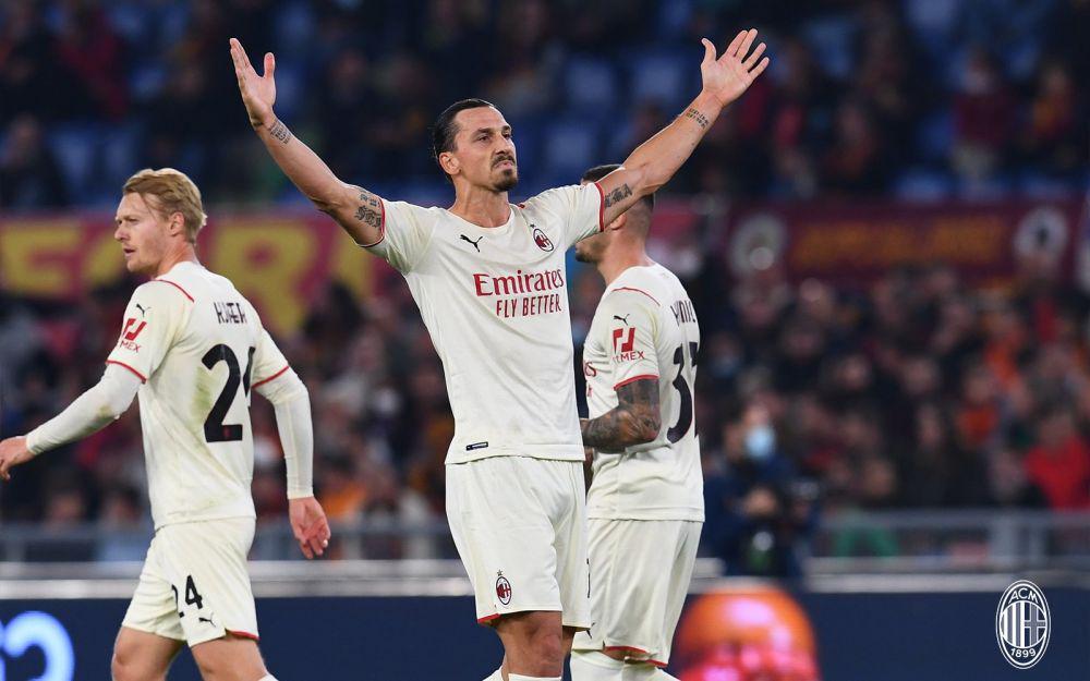 selebrasi gol Zlatan Ibrahimovic (twitter.com/acmilan)