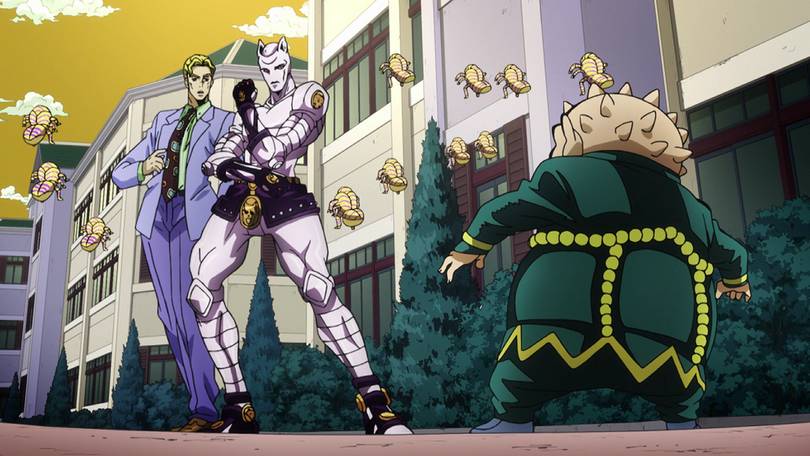 Yoshikage Kira vs. Shigechi (dok. Netflix/JoJo's Bizarre Adventure: Diamond is Unbreakable)
