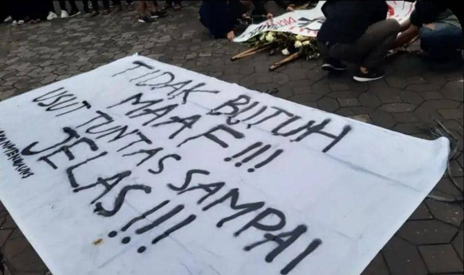 BEM UNS gelar aksi demo usut kasus Gilang Endi Saputra. Instagram @bemuns