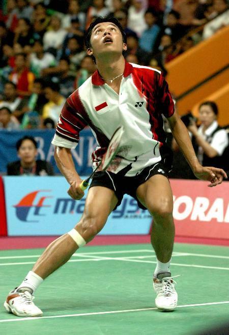 Taufik Hidayat di tim Thomas Indonesia, Thomas Cup 2004 (dok. sports.sina.com.cn)
