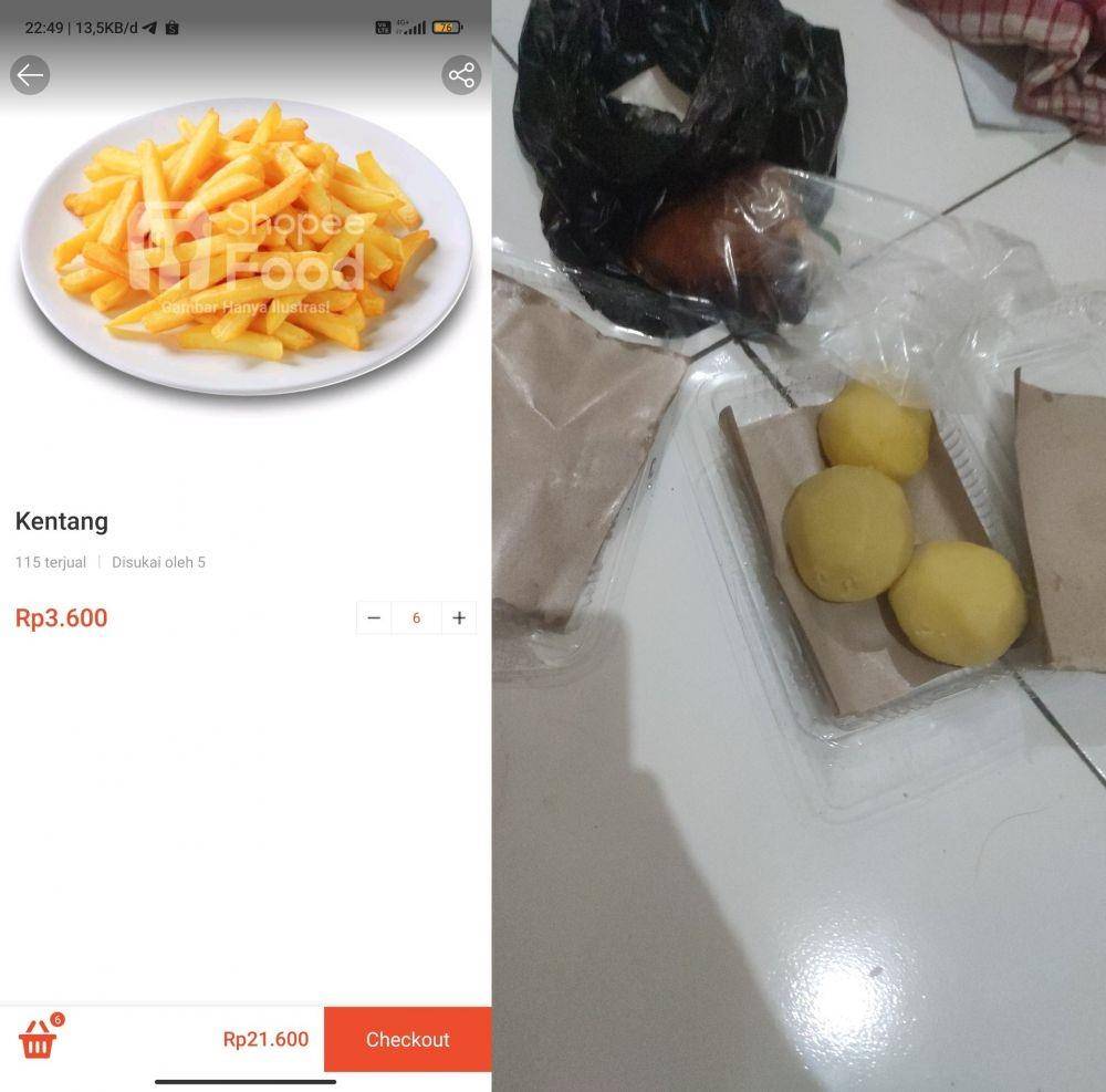 momen tak terduga makanan bungkus (twitter.com/roffiimnnn)