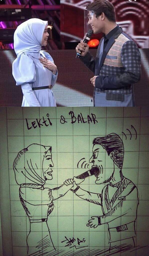 sketsa kocak artis Indonesia (facebook.com/uchup.as)