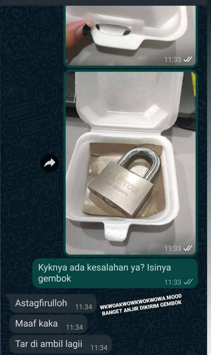 momen tak terduga makanan bungkus (twitter.com/txtdrkuliner)