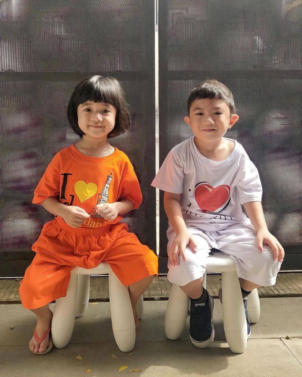 potret kedua anak Nycta Gina dan Rizky Kinos (instagram.com/missnyctagina)