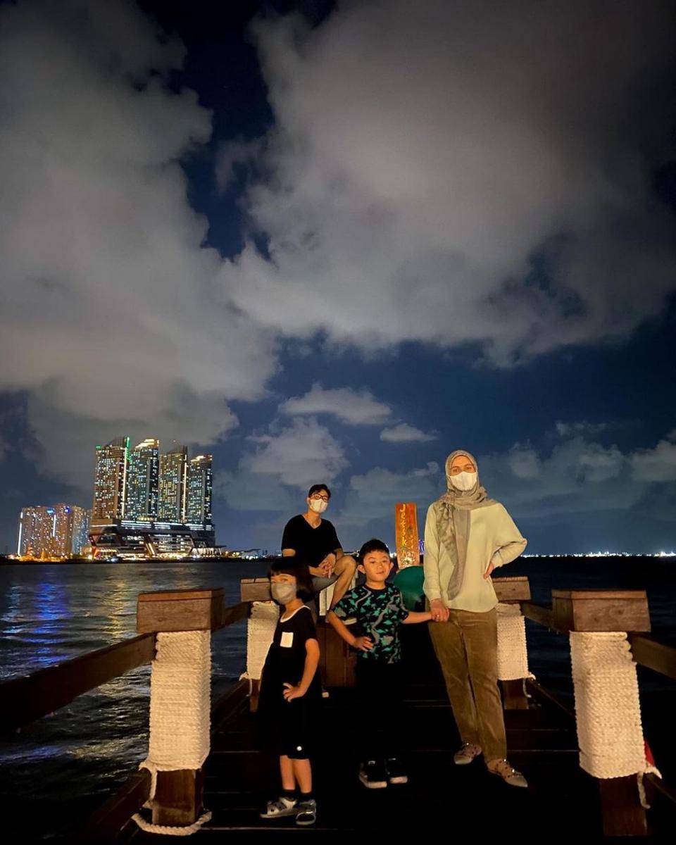 potret keluarga Nycta Gina dan Rizky Kinos (instagram.com/missnyctagina)