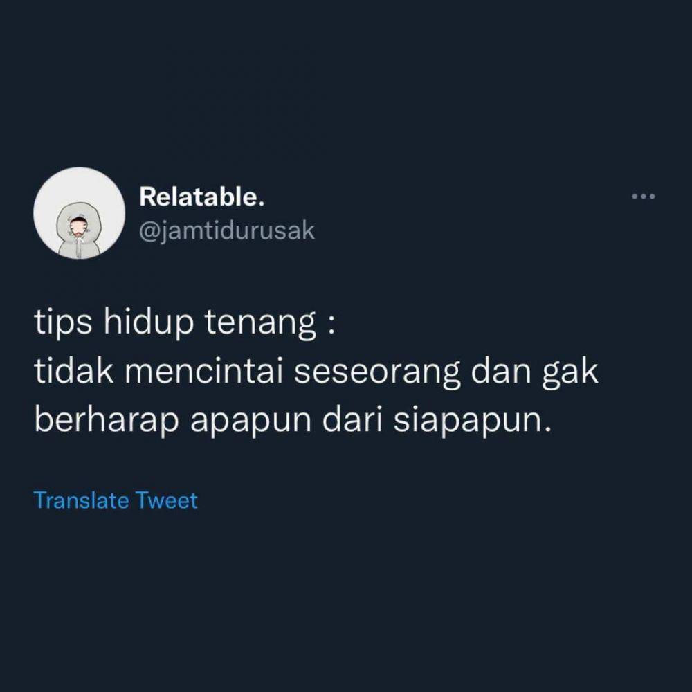 cuitan salah satu pengguna Twitter tentang kehidupan (instagram.com/dramatwitter.id)