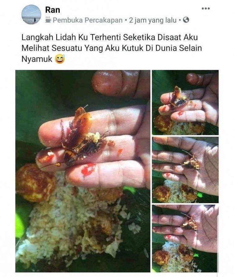 momen tak terduga makanan bungkus (facebook.com/khigroup.satu)
