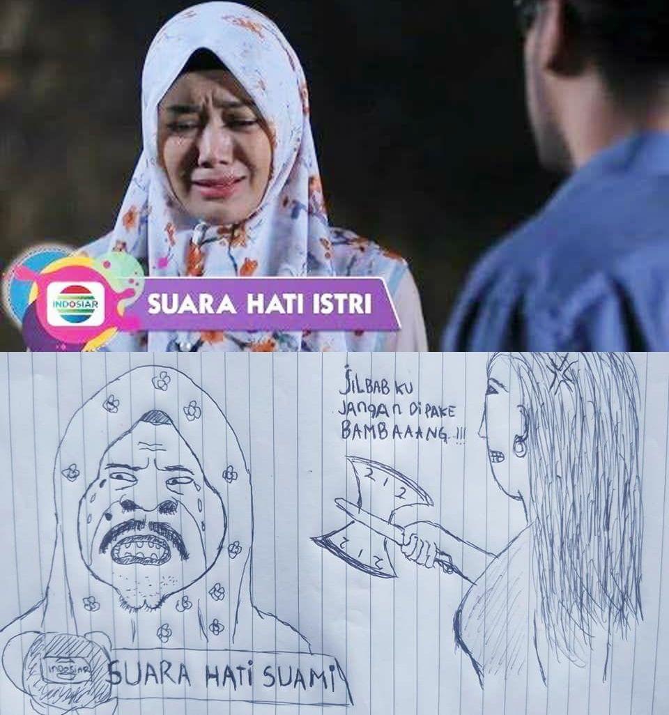 sketsa kocak artis Indonesia (facebook.com/rajo.sipatokah)