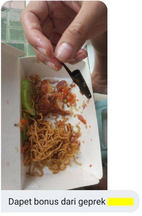 momen tak terduga makanan bungkus (twitter.com/txtdrkuliner)
