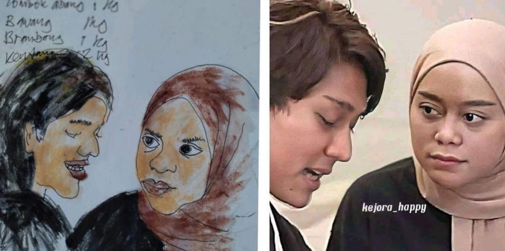 sketsa kocak artis Indonesia (facebook.com/ekone.amalia)
