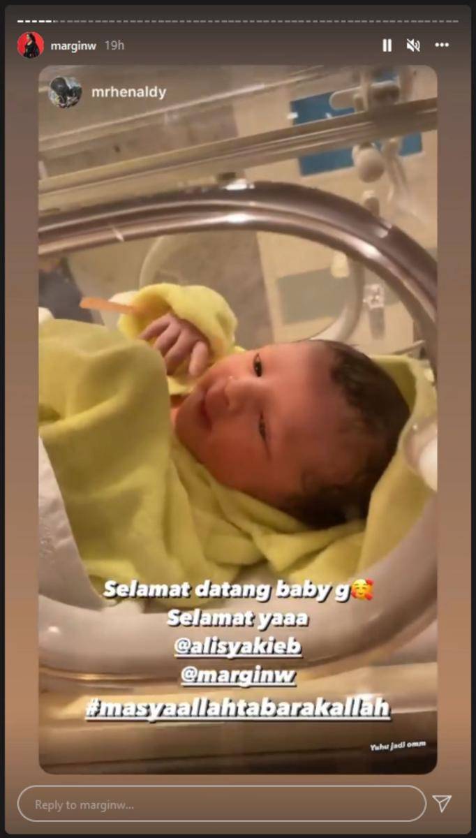 Anak Margin Wierheem dan Ali Syakieb (Instagram.com/marginw/)