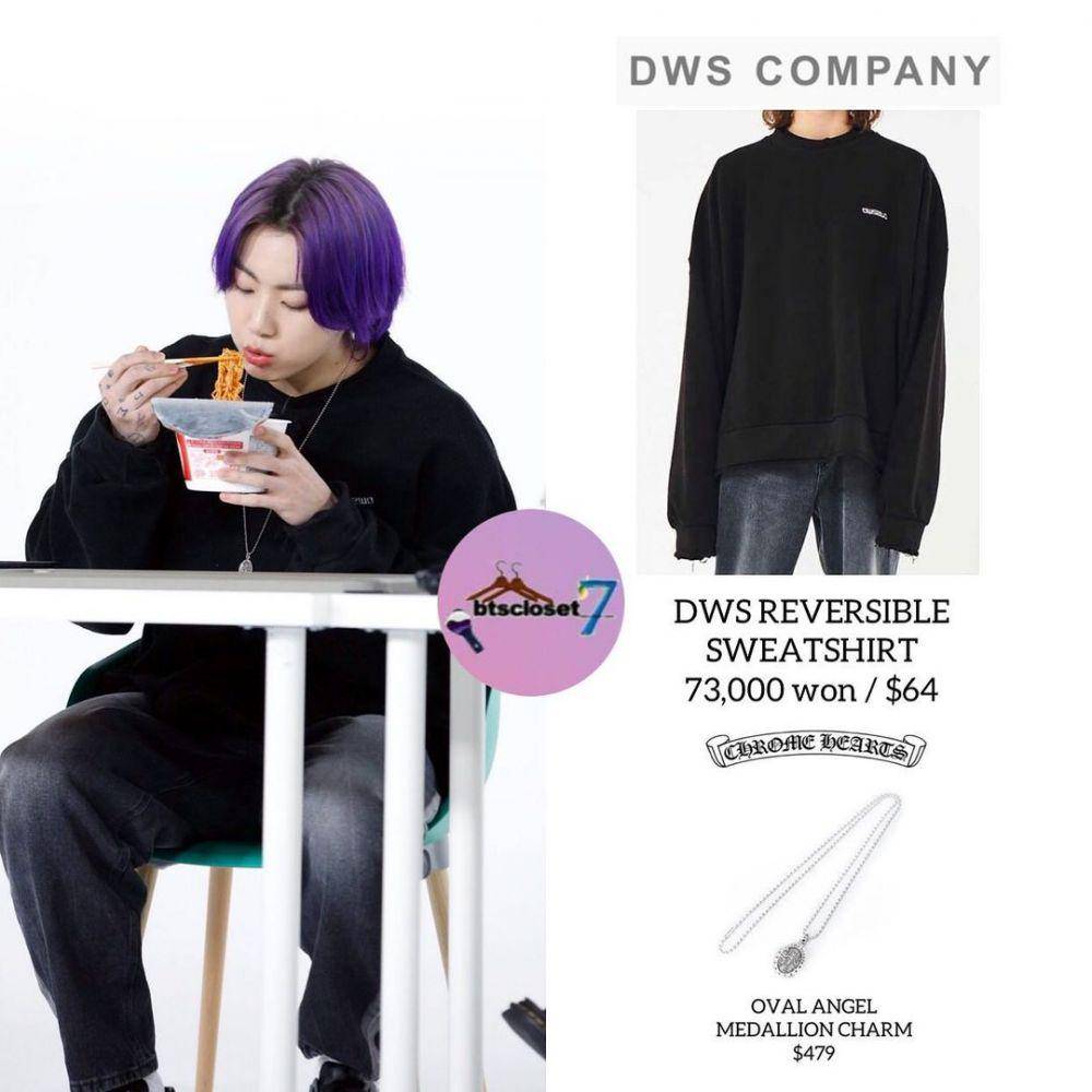 harga outfit Jungkook BTS (instagram.com/@btscloset___)
