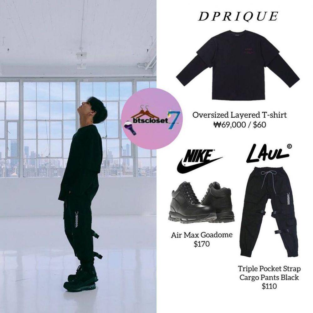 harga outfit Jungkook BTS (instagram.com/@btscloset___)