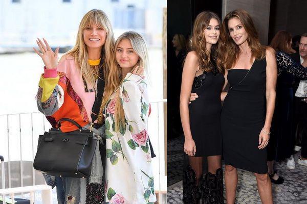 10 Potret Supermodel dengan Anak Ceweknya, Sukses Modeling Bareng!