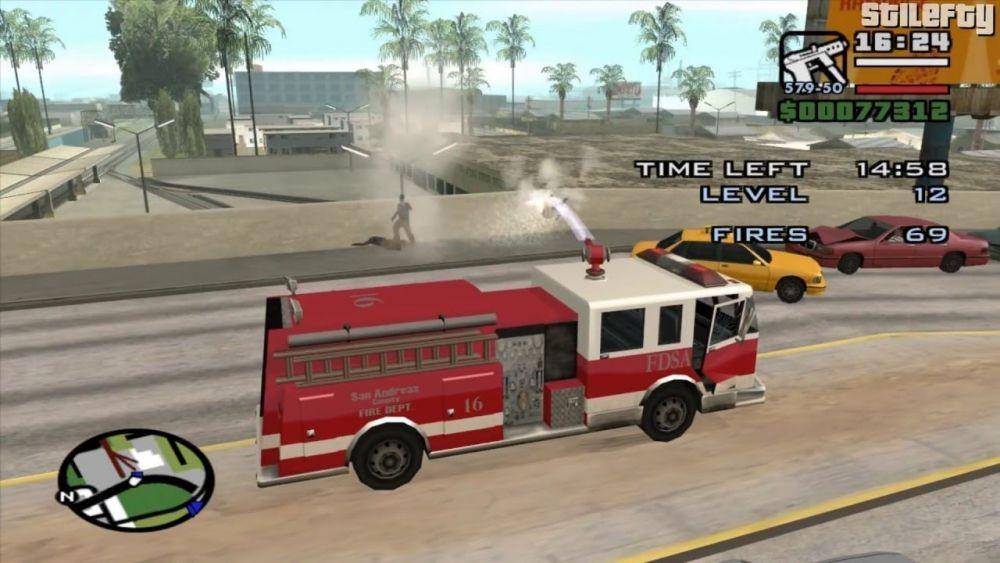 pemadam kebakaran di GTA: San Andreas (youtube.com/Stilefty)