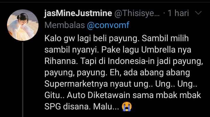 asik ngomong sendiri (twitter.com/Thisisyeonhwa)