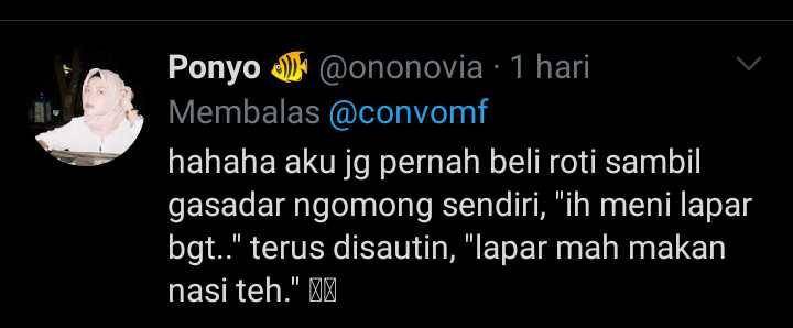 asik ngomong sendiri (twitter.com/ononovia)