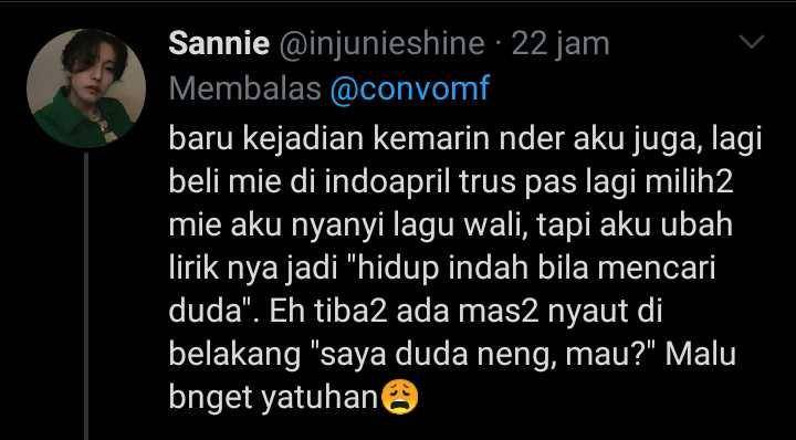 asik ngomong sendiri (twitter.com/injunieshine)