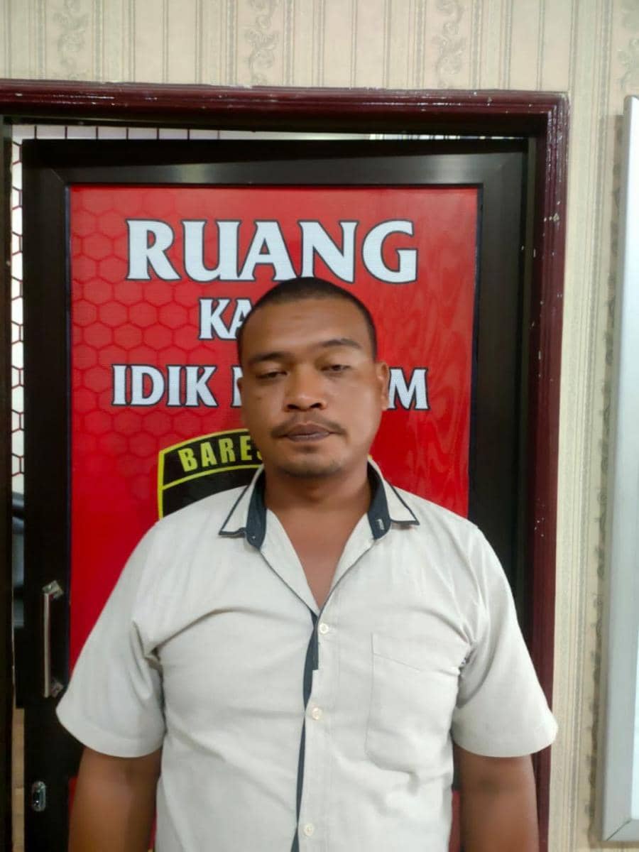 Salah satu pelaku aksi premanisme Al alias Alam, yang diamanakan pihak kepolisian Polres Binjai (IDN Times/ istimewa)