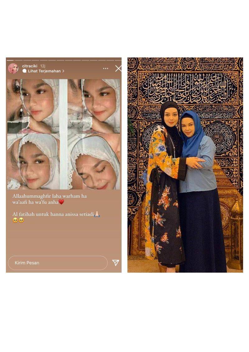 Artis kehilangan saudara (instagram.com/terryputri)