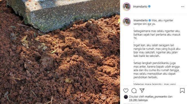 Artis kehilangan saudara (instagram.com/imamdarto)