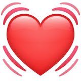 Beating Heart emoji(emojipedia.org)